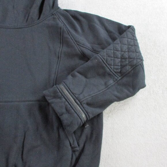 Helmut Lang Sweater Mens XL Black Turtleneck Funnel Sweatshirt Zip Wrist Quilted - Picture 4 of 13